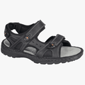 Hush Puppies Mens Big Guy Leather Sandal Black | Hush Puppies