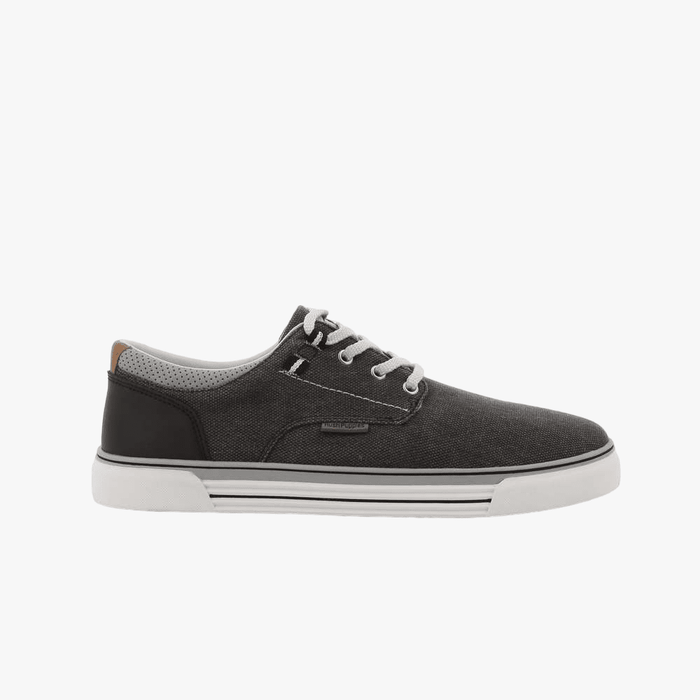 Hush Puppies Mens Jeromiah Washed Canvas Sneaker Black Washed | Hush Puppies