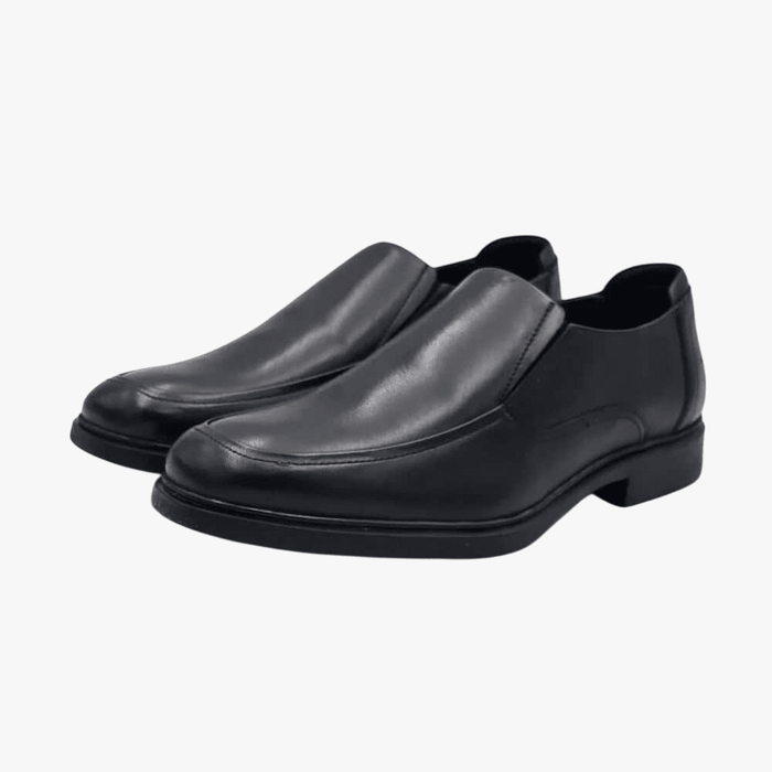 Hush Puppies Mens Jerry Cow Crust Leather Shoe Black | Hush Puppies
