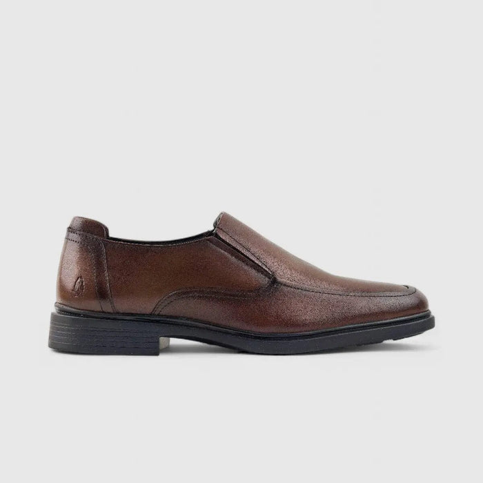 Hush Puppies Mens Jerry Cow Crust Leather Shoe Tan | Hush Puppies