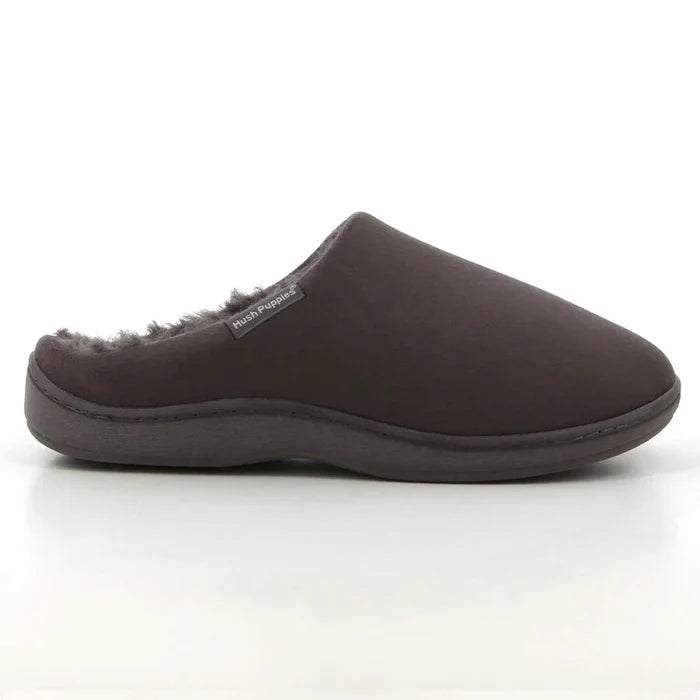 Hush Puppies Mens Kevin Mule Slipper Grey | Hush Puppies