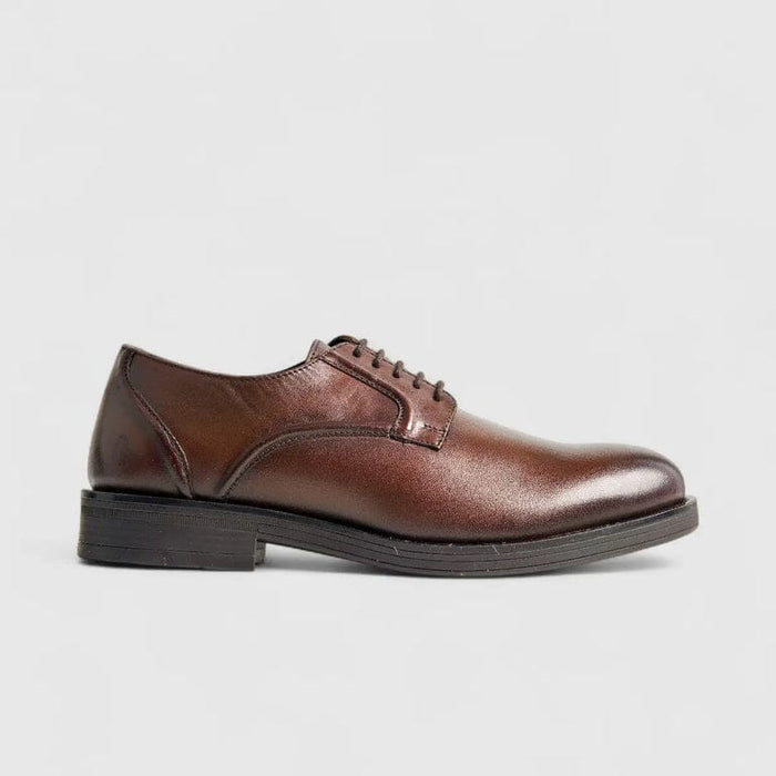 Hush Puppies Mens Maradona Cow Crust Leather Shoe Brown | Hush Puppies