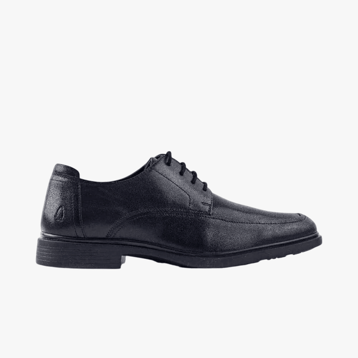 Hush Puppies Mens Thorpe Cow Crust Leather Shoe Black | Hush Puppies