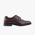 Hush Puppies Mens Thorpe Cow Crust Leather Shoe Brown | Hush Puppies
