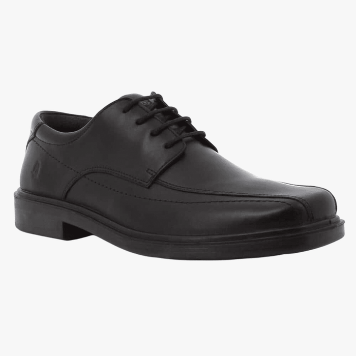 Hush Puppies Mens Venture Ii Cow Crust Leather Shoe Black | Hush Puppies