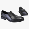 Hush Puppies Mens Victor Plain Toe Slip On Black Cow | Hush Puppies