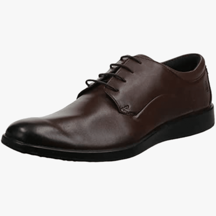 Hush Puppies Mens Vitrus Plain Toe Lace Up Shoe Tan Brown | Hush Puppies