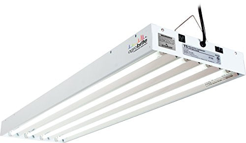 Hydrofarm FLT44 System 4' Fluorescent Grow Light, 4-Feet, White
