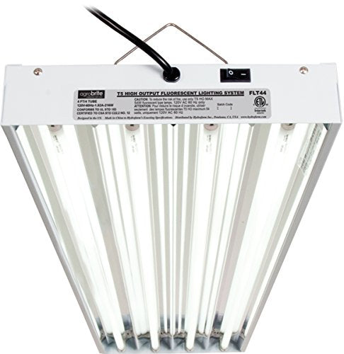 Hydrofarm FLT44 System 4' Fluorescent Grow Light, 4-Feet, White