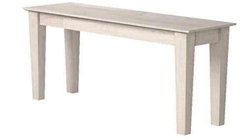 International Concepts Shaker Style Bench, Unfinished