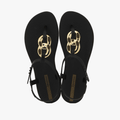 Ipanema Womens Class Connect Ii Sandal Black Gold | Ipanema