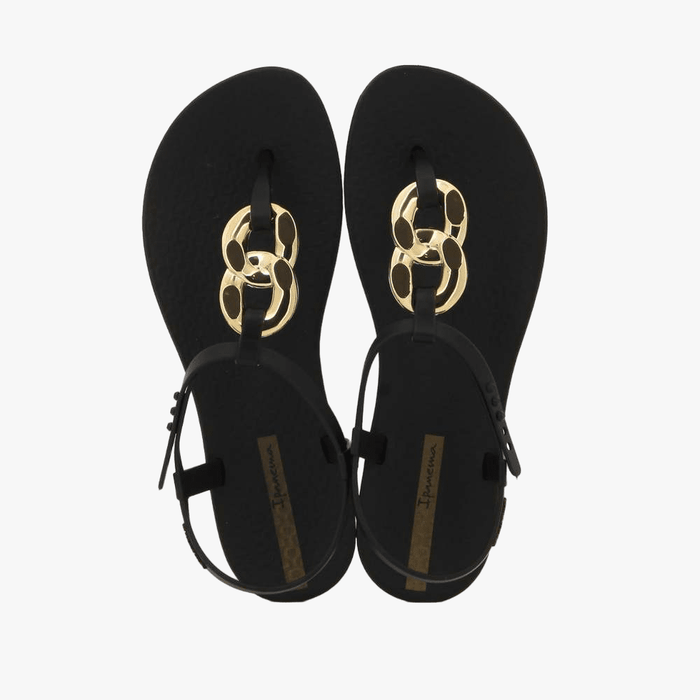 Ipanema Womens Class Connect Ii Sandal Black Gold | Ipanema