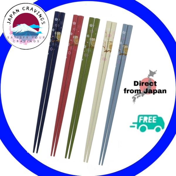Japanese Owl Friends Chopsticks - Joyful Dining Magic