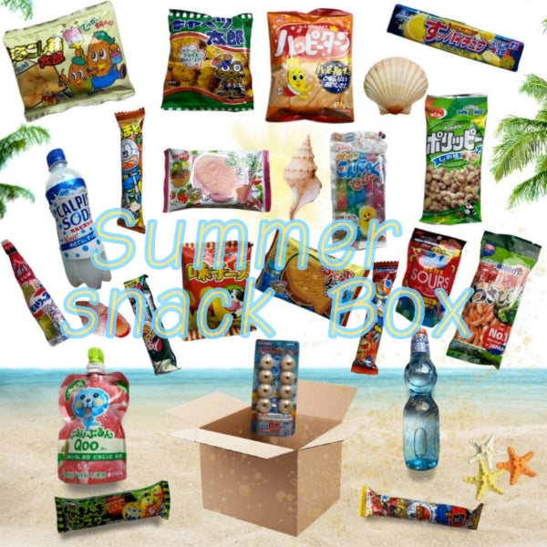 Japanese Summer Snack Box - Sweets, Snacks, and Drinks
