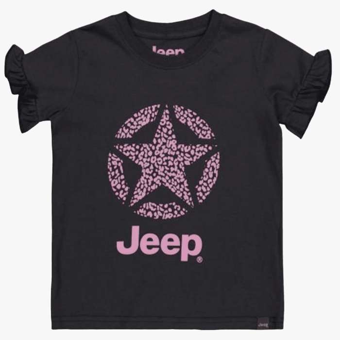 Jeep Girls Short Frill Sleeve Tee French Navy | Jeep