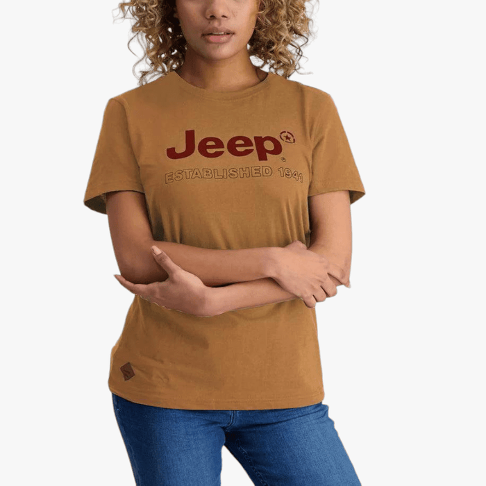 Jeep Ladies Logo Long Sleeve Tee Rabbits Paw Jeep