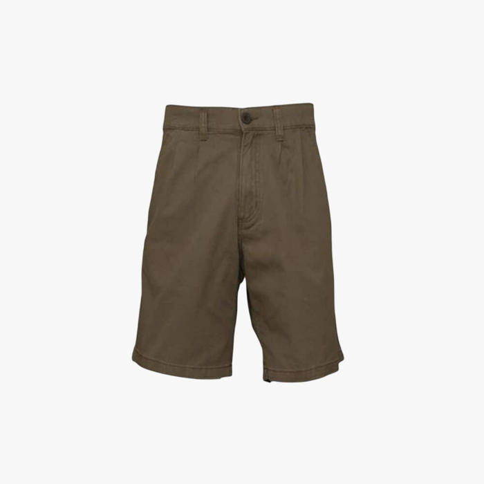 Jeep Mens 21Cm Inleg 2 Pleat Chino Short Bark Jeep