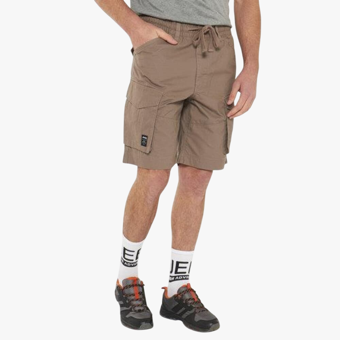 Jeep Mens Ace Elasticated 26Cm Core Shorts Elm Bark Jeep