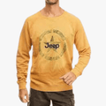 Jeep Mens Brushed Fleece Pullover Mustard Jeep