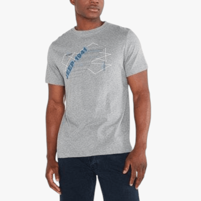 Jeep Mens Core App Short Sleeve Tee Grey Heather | Jeep