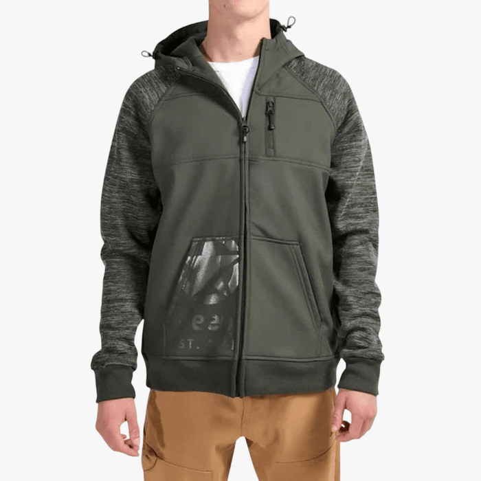 Jeep Mens Cut & Sew Softshell Jacket Olive | Jeep