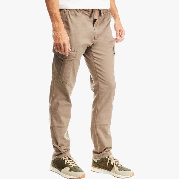 Jeep Men's Elasticated Twill Cargo Jogger Elm Bark | Jeep