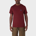 Jeep Mens Essential Graphic Short Sleeve Tee Burgandy Jeep