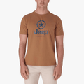 Jeep Mens Fashion Graphic Short Sleeve Tee Dark Camel | Jeep