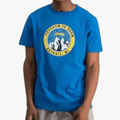 Jeep Mens Fashion Print Short Sleeve Tee Atlantic Blue Jeep