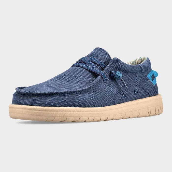 Jeep Mens Samoa Wallabee Slip On Shoe Navy Jeep