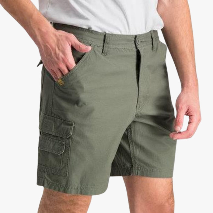Jeep Mens Trailhawk 21Cm Fixed Waist Band Short Olive Jeep