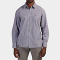 Jeep Mens Yd Check Long Sleeve Shirt Burgandy Jeep