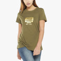 Jeep Womens Grill Foil Short Sleeve Tee Slate | Jeep