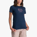 Jeep Womens Icon Grille Short Sleeve Tee French Navy | Jeep