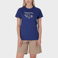 Jeep Womens Wander Free Car Graphic Short Sleeve Tee Lazuli Blue Jeep