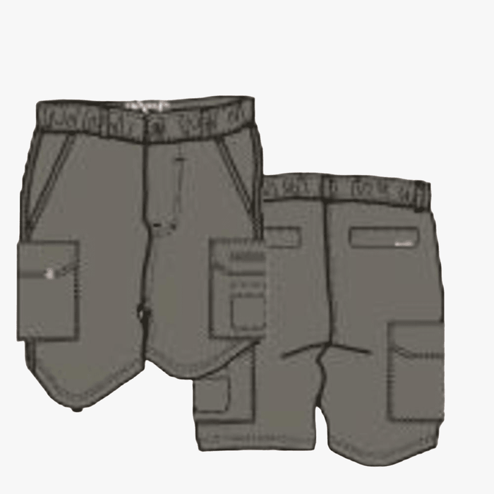 Kakiebos Mens 14Cm Elasticated Shorts Chocolate | Kakiebos