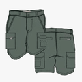 Kakiebos Mens 14Cm Elasticated Shorts Olive | Kakiebos