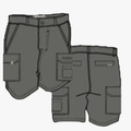 Kakiebos Mens 14Cm Fixed Waist Cargo Shorts Choc | Kakiebos