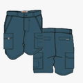 Kakiebos Mens 14Cm Fixed Waist Cargo Shorts Navy | Kakiebos