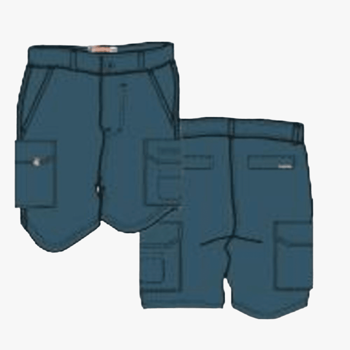 Kakiebos Mens 14Cm Fixed Waist Cargo Shorts Navy | Kakiebos