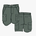 Kakiebos Mens 14Cm Fixed Waist Cargo Shorts Olive | Kakiebos