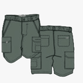 Kakiebos Mens 21Cm Elasticated Shorts Olive | Kakiebos