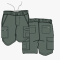Kakiebos Mens 21Cm Elasticated Shorts Olive | Kakiebos