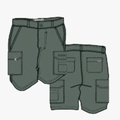 Kakiebos Mens 21Cm Fixed Waist Shorts Olive | Kakiebos
