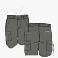 Kakiebos Mens 24Cm Elasticated Shorts Choc | Kakiebos