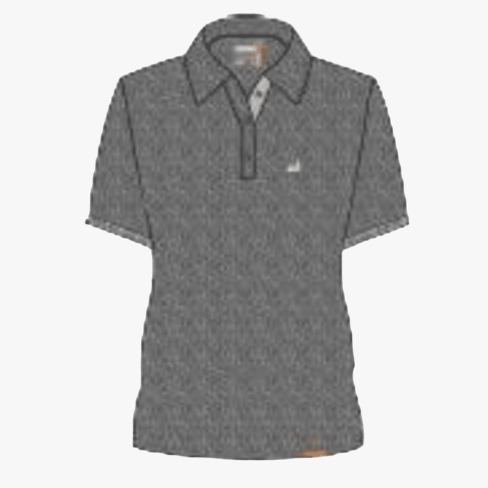 Kakiebos Mens Classic Fit Short Sleeve Golfer Charcoal Mel | Kakiebos