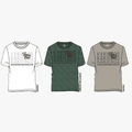 Kakiebos Mens Classic Fit Short Sleeve Tee Green Mel | Kakiebos