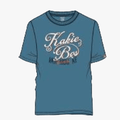 Kakiebos Mens Classic Fit Short Sleeve Tee Steel Blue | Kakiebos