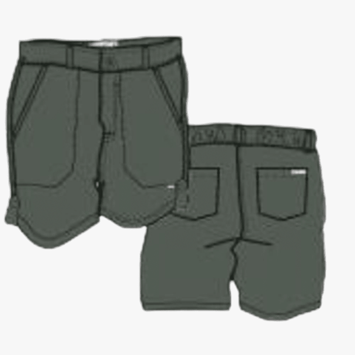 Kakiebos Womens Half Elasticated Shorts Olive | Kakiebos