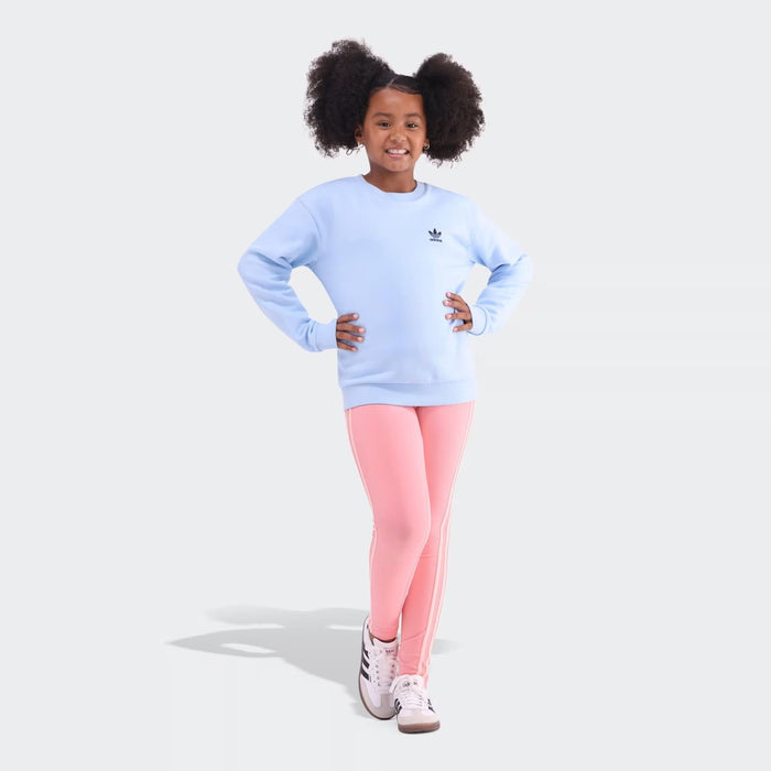 Adidas Kids Crew Ess Sweater Clear Blue Adidas